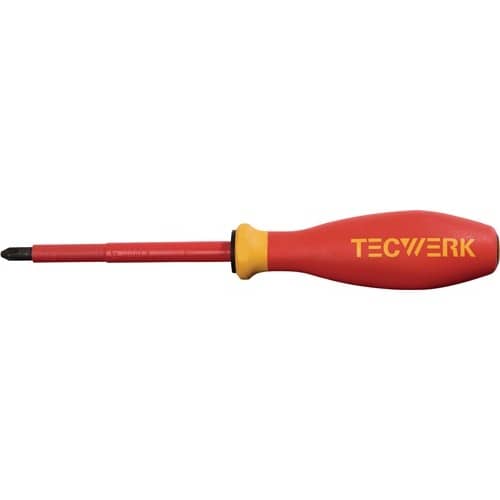 TECWERK Schraubendreher Gr.PH 2 Klingen-L.100mm VDE isol.TECWERK