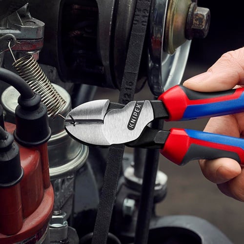 KNIPEX Kraftseitenschneider L.200mm pol.Form 0 Comfort-Griff KNIPEX