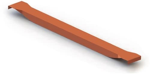 META Tiefenauflage Rahmentiefe 1100mm rotorange Tragfähigkeit/Paar 1100kg