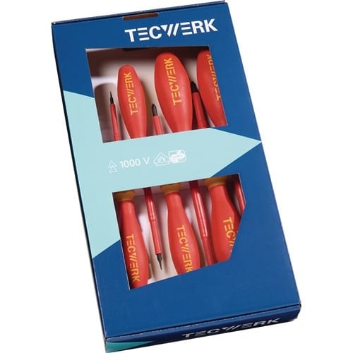 TECWERK Schraubendrehersatz 7-tlg.Schlitz/PH VDE TECWERK