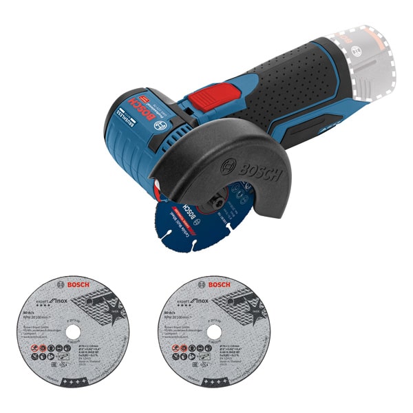 BOSCH Akku-Winkelschleifer GWS 12V-76, Solo Version