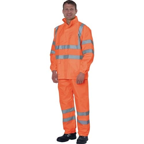 PREVENT Warnschutzregenhose Gr.M orange PREVENT