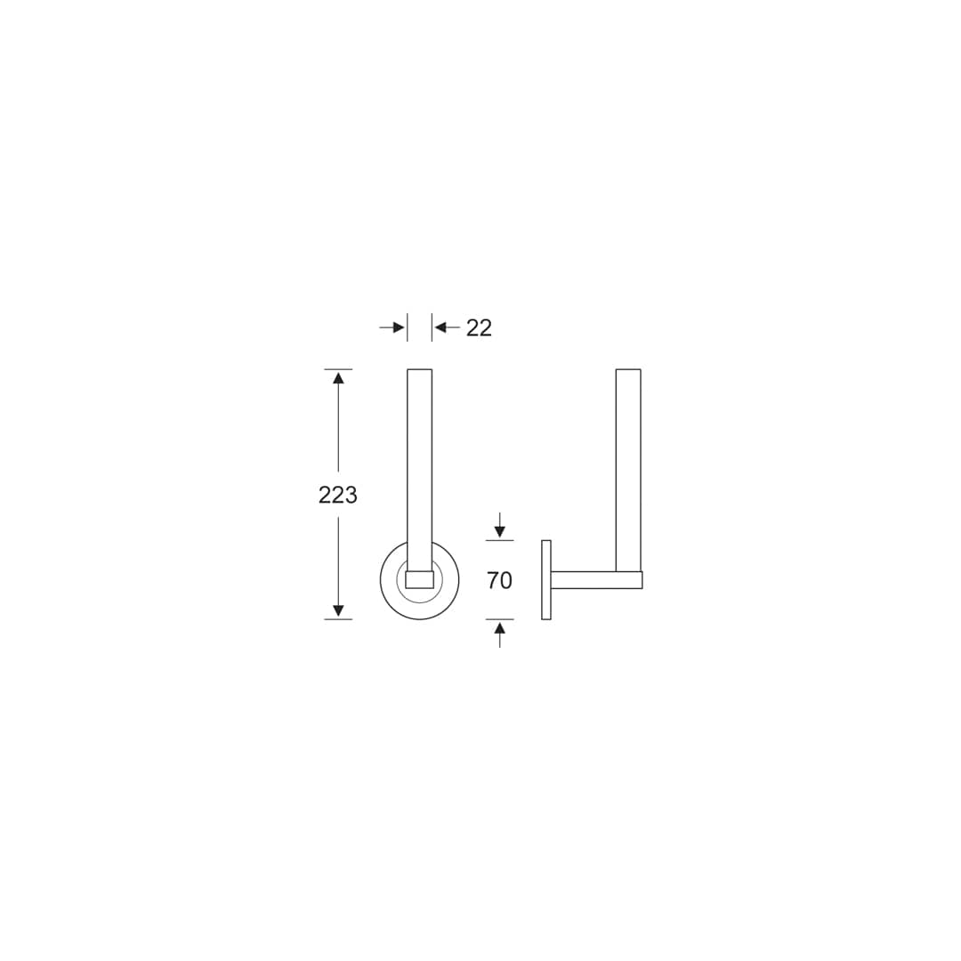 KWS Reserve-Papierrollenhalter Ergo duo Edelstahl fein matt