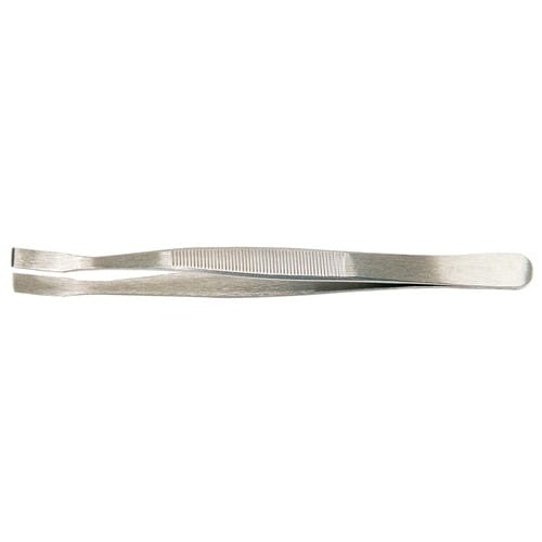 TECWERK Flachpinzette Gesamt-L.120mm eckige Spitzen VA TECWERK