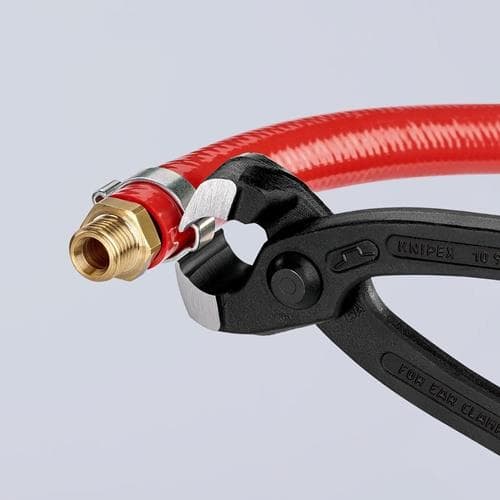 KNIPEX Ohrklemmenzange Gesamt-L.220mm Kopf schwarz atram.Kunststoff-Überzug KNIPEX
