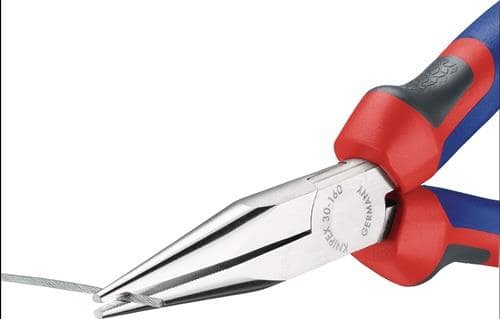 KNIPEX Langbeckzange Gesamt-L.160mm Form 2 Kopf verchr.lang,flach-rund Comfort-Griff