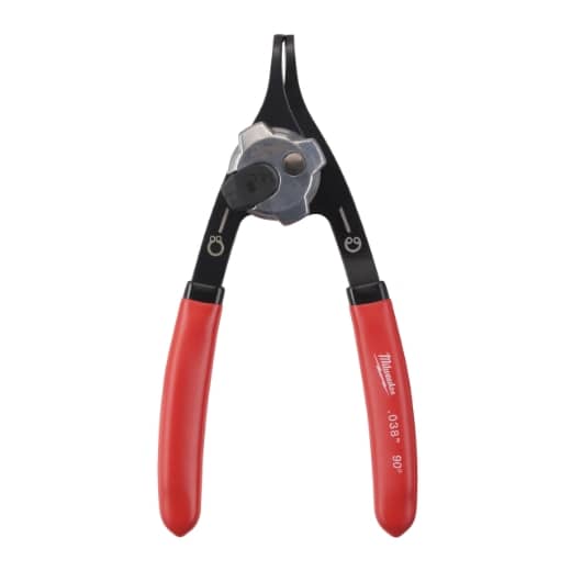 MILWAUKEE 90° gekröpft, 0,9 mm Spitze, für Größe A0/J0 Sicherungsringzange für Wellen und Bohrungen