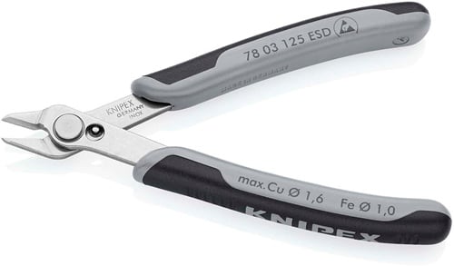 KNIPEX Elektronik-Seitenschneider Super-Knips® L.125mm Form 0 Facette nein pol.KNIPEX
