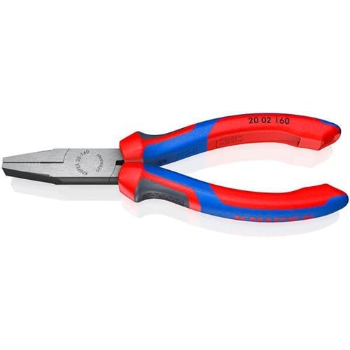 KNIPEX Flachzange Gesamt-L.160mm Kopf pol.schwarz atram.Comfort-Griff KNIPEX