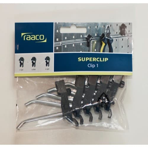 RAACO Werkzeughakenset m.Lochplatten Werkzeug-Wandpaneel x 2 + 28Clips