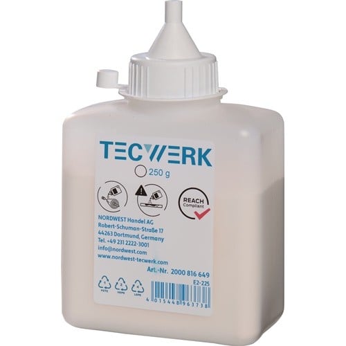 TECWERK Schlagschnurkreide 250g weiß Ku.-Flasche TECWERK