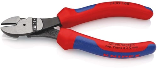 KNIPEX Kraftseitenschneider L.160mm pol.Form 0 Mehrkomp.-Hüllen KNIPEX