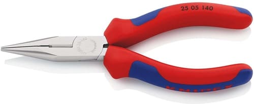 KNIPEX Flachrundzange L.140mm flach/rund ger.Mehrkomp.-Hüllen KNIPEX
