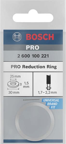 BOSCH Reduzierring für Kreissägeblätter, 30 x 25 x 1,5 mm