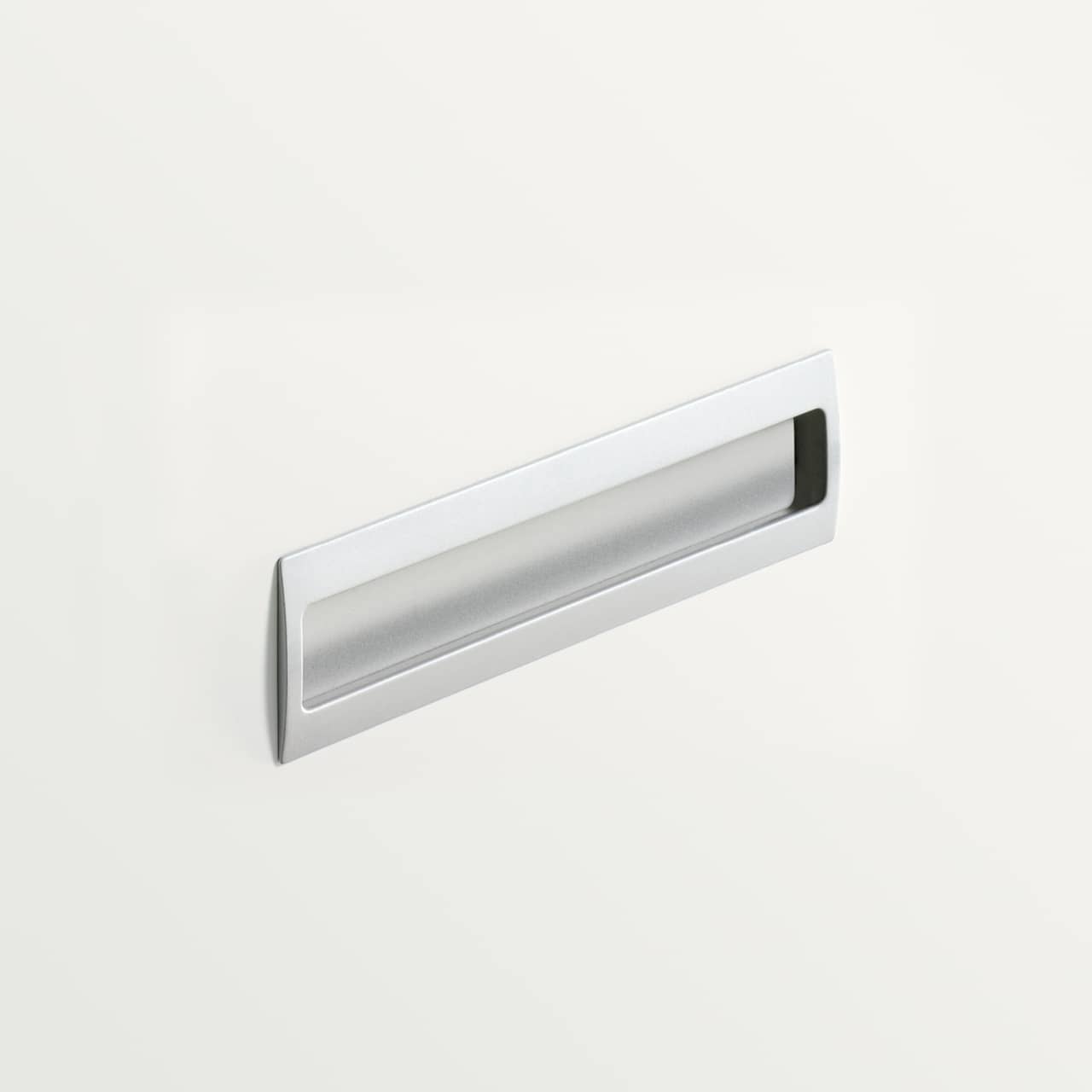 HETTICH Einsetzgriff Misnia, •–• 160, L 180 mm, B 54 mm, H 18.5 mm, Vernickelt matt Optik, 115183