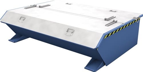 BAUER Deckel verz.f.Mini-Kippbehälter 610l