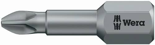 WERA Bit 851/1 TZ 1/4 Zoll PH 1 L.25mm Torsionszone,zähh.WERA