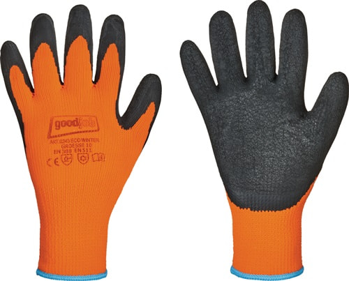 GOODJOB Kälteschutzhandschuhe Eco Winter Gr.10 schwarz/orange EN 388,EN 511 PSA II 12PA