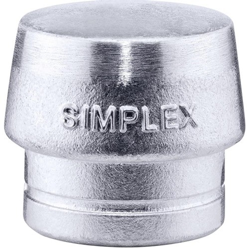 HALDER Schonhammerkopf SIMPLEX Kopf-Ø 60mm Weichmetall silber hart HALDER