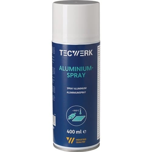 TECWERK Aluminiumspray b.+300GradC (kurzzeitig) mattsilber 400ml Spraydose TECWERK