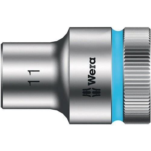 WERA Steckschlüsseleinsatz 8790 HMC Außen-6-kant SW11mm L.37mm 4-kt1/2Zoll CV verchr.