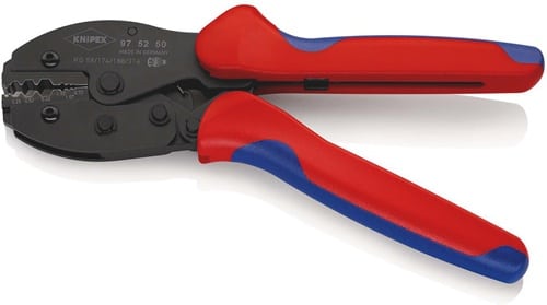 KNIPEX Crimpzange PreciForce® L.220mm 0,72/1,07/1,72/3,25/4,52/5,4mm 498g KNIPEX
