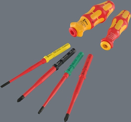 WERA Schraubendrehersatz VDE 17 ext.slim 2 Tool Finder 17-tlg.m.Ratschenfunktion VDE