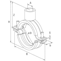 FISCHER Massivrohrschelle FRSM 1/2"