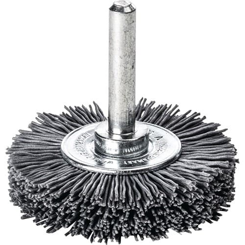 LESSMANN Rundbürste D.50mm Schaft 6mm SiC Schleifborsten K.320 10mm 15000min-¹ LESSMANN