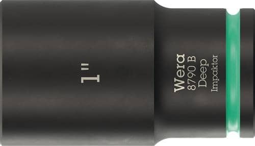 WERA Steckschlüsseleinsatz 8790 B Impaktor Deep 3/8 Zoll 1 Zoll L.63mm WERA