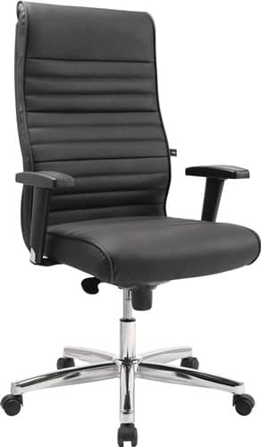 TOPSTAR Chefsessel Leder schwarz schwarz m.Armlehne 440-550mm TOPSTAR