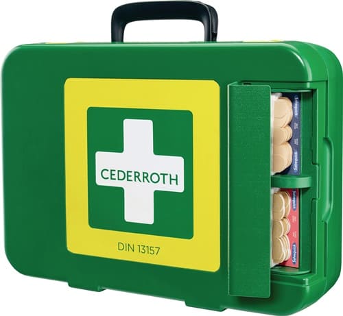 Nordwest Erste Hilfe Koffer First-Aid-Kits B300xH420xT118ca.mm grün CEDERROTH