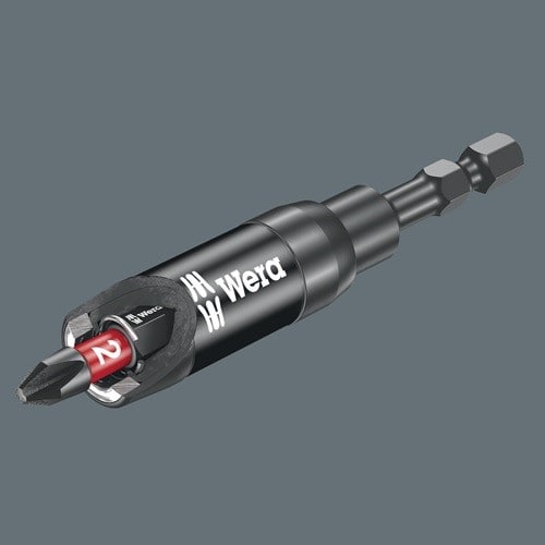 WERA Bithalter 897/4 IMP R f.1/4 Zoll Bits C 6,3 L.75mm m.Ringmagnet WERA