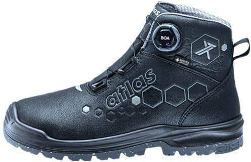 ATLAS Sicherheitsstiefel XT 550 BOA GTX Gr.48 W.10 black/anthrazit S3 SRC EN20345
