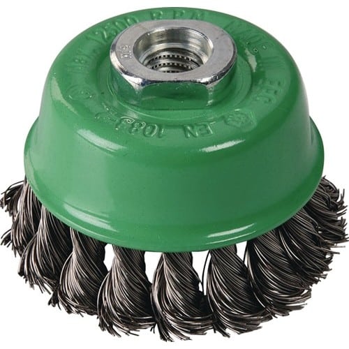 TECWERK Topfbürste D.100mm Drahtstärke 0,5mm VA 8500min-¹ TECWERK