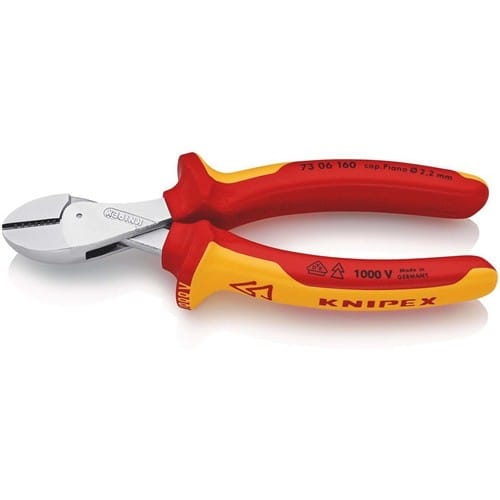 KNIPEX Kompaktseitenschneider X-Cut® L.160mm VDE Mehrkomp.-Hüllen VDE KNIPEX