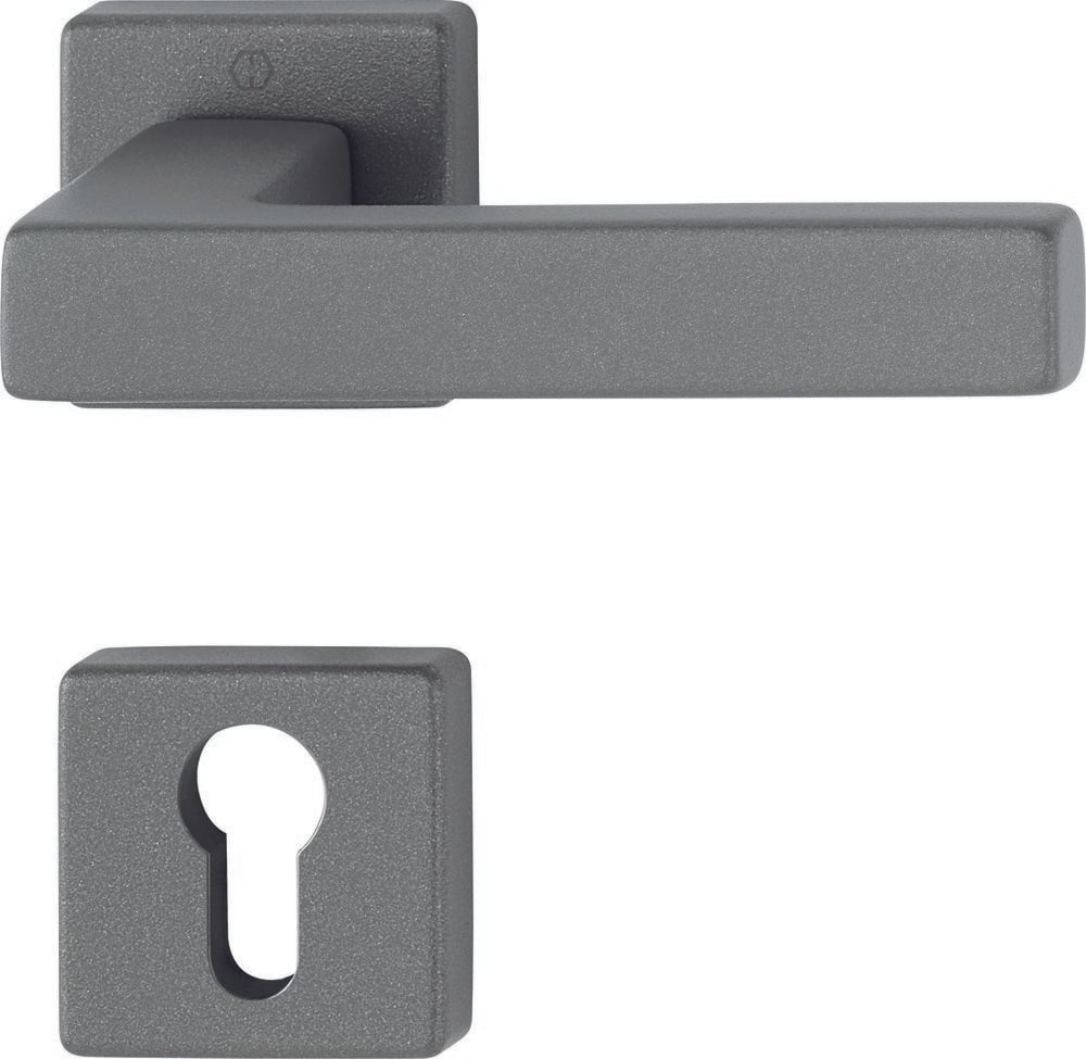 HOPPE® Drückergarnitur mit Rosetten Austin 1769/843KV/843KVS, Aluminium, 12253698