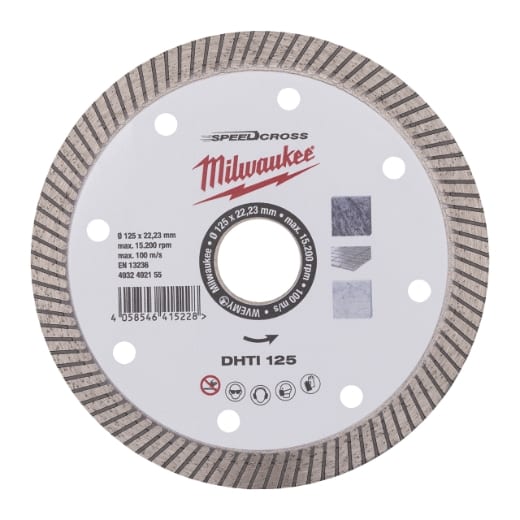 Keramik u. Naturstein, geschlossen Speedcross Diamanttrennscheibe DHTi 125 mm