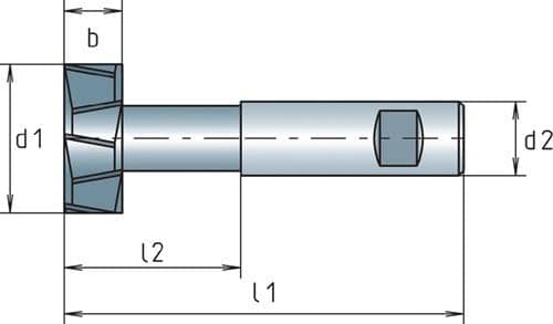 MAYKESTAG T-Nutenfräser DIN 851AB TypN D.12,5mm HSS-Co Verz.Kreuz Z.6 MAYKESTAG