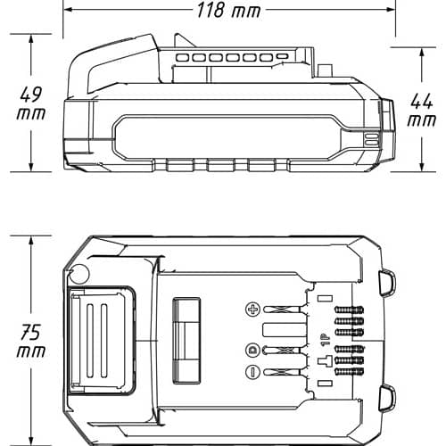 HAZET Akku 9500-025 18V 2,5Ah HAZET