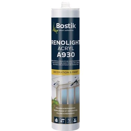 BOSTIK Füllspachtel RENOLIGHT ACRYL A930 weiß B2 n.DIN 4102 300ml BOSTIK