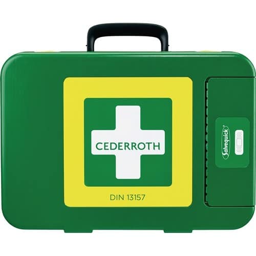 Nordwest Erste Hilfe Koffer First-Aid-Kits B300xH420xT118ca.mm grün CEDERROTH