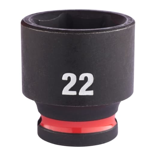 MILWAUKEE 22 x 34 mm SHOCKWAVE Schlagnuss 3/8" kurz