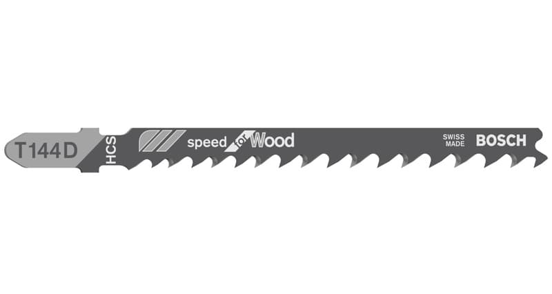 BOSCH Stichsägeblatt T 144 D Speed for Wood, 3er-Pack