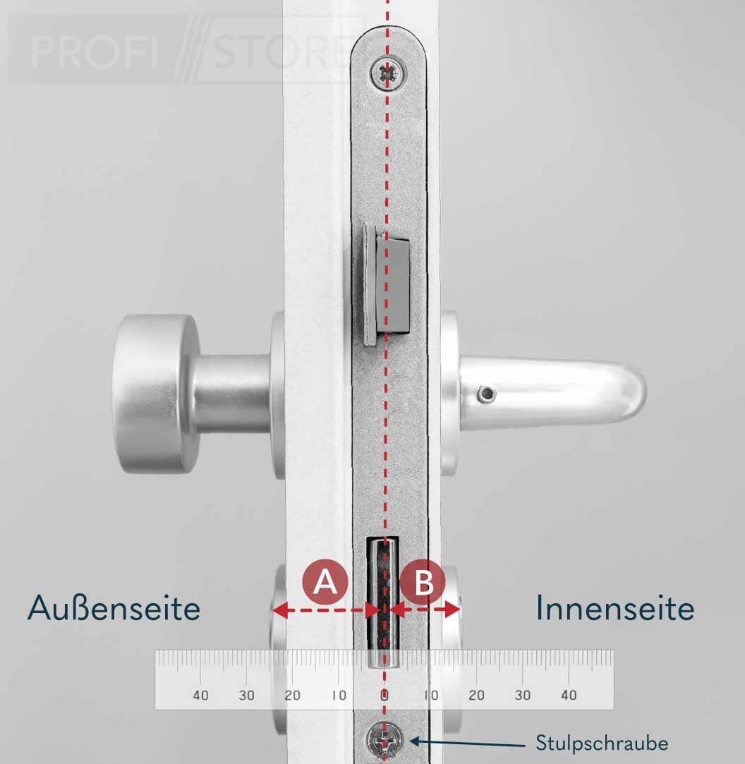 Zylinder ausmessen eingebaut