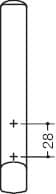 HEWI Hut- und Mantelhaken 477.90B080, Polyamid, 477.90B080 90