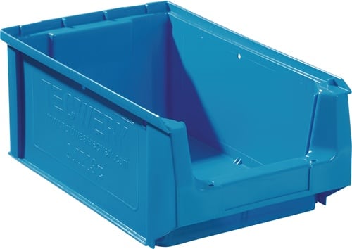 TECWERK Sichtlagerkasten L350/300xB210xH140mm PE blau TECWERK