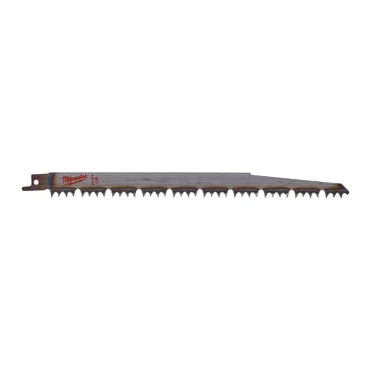 MILWAUKEE 240 x 5,5/6 mm (4/5 TPI), unlackiert Säbelsägeblatt Holz - ideal für schnelle Baumschnitte