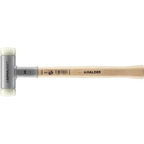 HALDER Schonhammer SUPERCRAFT L.335mm Kopf-D.35mm Hickory rückschlagfrei
