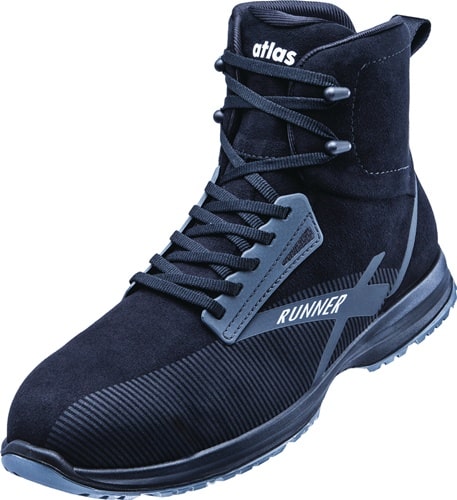 ATLAS Sicherheitsstiefel RUNNER 105 ESD Gr.43 W.10 anthrazit/black S3 SRC EN20345